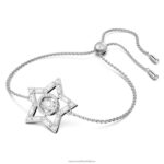 stellový náramok zmiešané rezy, hviezdicové, biele, rhodiované B8ZNT513 Swarovski šperky - Image 3