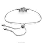 stellový náramok zmiešané rezy, hviezdicové, biele, rhodiované B8ZNT513 Swarovski šperky - Image 6