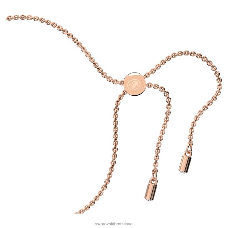 stellový náramok zmiešané strihy, hviezdicové, biele, pozlátené ružovým zlatom B8ZNT524 Swarovski šperky - Image 4