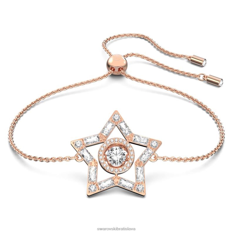 stellovy_naramok_zmiesane_strihy_hviezdicove_biele_pozlatene_ruzovym_zlatom_b8znt524_swarovski_sperky.jpg stellový náramok zmiešané strihy, hviezdicové, biele, pozlátené ružovým zlatom B8ZNT524 Swarovski šperky - Image 1
