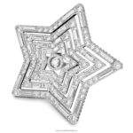 stellový prsteň zmiešané rezy, hviezdicové, biele, rhodiované B8ZNT1068 Swarovski šperky