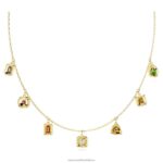 Stilla náhrdelník zmiešané strihy, viacfarebné, pozlátené B8ZNT111 Swarovski šperky - Image 4