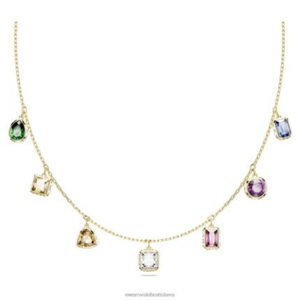 Stilla náhrdelník zmiešané strihy, viacfarebné, pozlátené B8ZNT111 Swarovski šperky