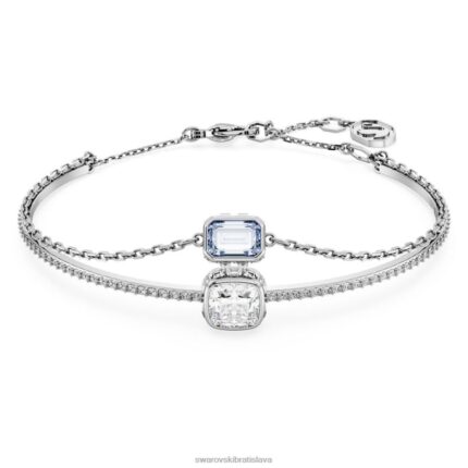 Stilla náramok zmiešané rezy, modrá, rhodiované B8ZNT633 Swarovski šperky