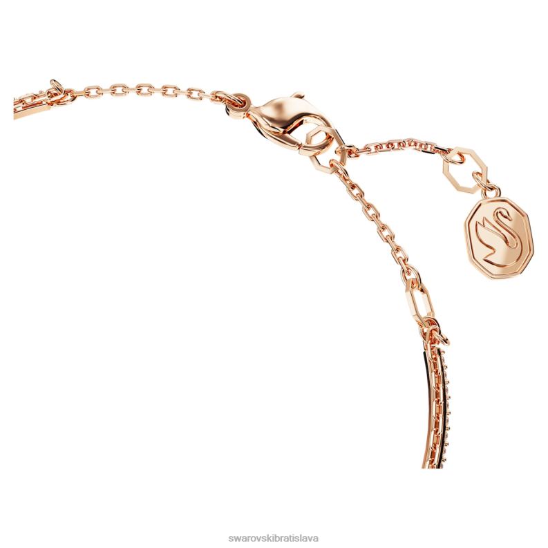 Stilla náramok zmiešané strihy, ružové, pozlátené ružovým zlatom B8ZNT634 Swarovski šperky - Image 4
