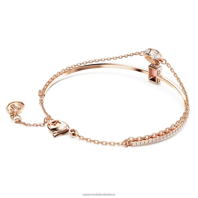 Stilla náramok zmiešané strihy, ružové, pozlátené ružovým zlatom B8ZNT634 Swarovski šperky - Image 5