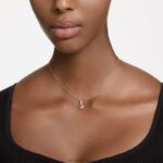 Stilla prívesok srdce, červené, pozlátené B8ZNT228 Swarovski šperky - Image 2