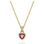 Stilla prívesok srdce, červené, pozlátené B8ZNT228 Swarovski šperky