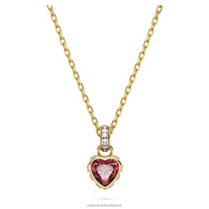 Stilla prívesok srdce, červené, pozlátené B8ZNT228 Swarovski šperky