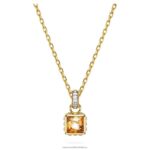 Stilla prívesok štvorcový výbrus, žltá, pozlátený B8ZNT260 Swarovski šperky
