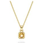 Stilla prívesok štvorcový výbrus, žltá, pozlátený B8ZNT260 Swarovski šperky - Image 4