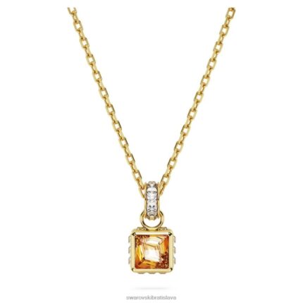 Stilla prívesok štvorcový výbrus, žltá, pozlátený B8ZNT260 Swarovski šperky