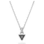 Stilla prívesok trojuholníkový strih, sivá, rhodiovaná B8ZNT254 Swarovski šperky