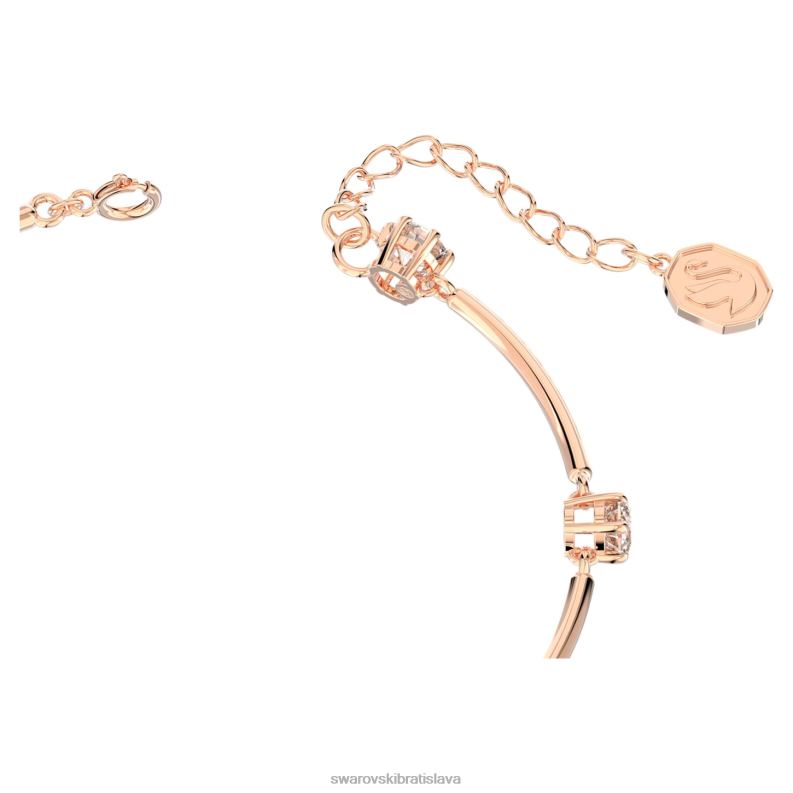 súhvezdový náramok okrúhly výbrus, biely, pozlátený ružovým zlatom B8ZNT481 Swarovski šperky - Image 4