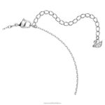 šumivý tanečný náhrdelník okrúhly výbrus, biely, rhodiovaný B8ZNT17 Swarovski šperky - Image 3