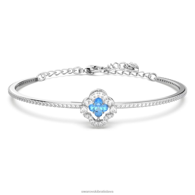 sumivy_tanecny_naramok_datelina_modra_rhodiovana_b8znt641_swarovski_sperky.jpg šumivý tanečný náramok ďatelina, modrá, rhodiovaná B8ZNT641 Swarovski šperky - Image 1