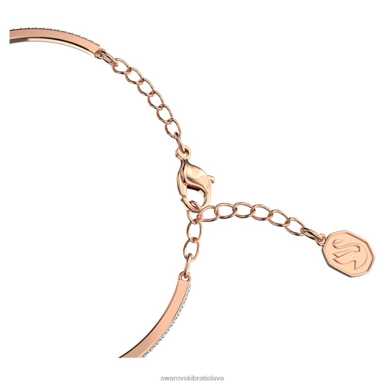 šumivý tanečný náramok okrúhly strih, fialová, pozlátená ružovým zlatom B8ZNT636 Swarovski šperky - Image 3