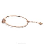 šumivý tanečný náramok okrúhly strih, fialová, pozlátená ružovým zlatom B8ZNT636 Swarovski šperky - Image 4