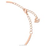 šumivý tanečný náramok okrúhly strih, oválny tvar, biela, pozlátená ružovým zlatom B8ZNT614 Swarovski šperky - Image 4