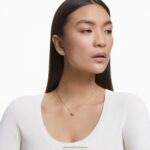 šumivý tanečný set zmiešané strihy, ďatelina, biela, pozlátené ružovým zlatom B8ZNT411 Swarovski šperky - Image 2