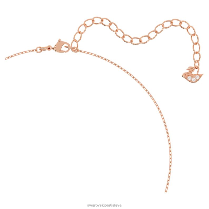 šumivý tanečný set zmiešané strihy, ďatelina, biela, pozlátené ružovým zlatom B8ZNT411 Swarovski šperky - Image 3