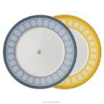 súprava signum tanierov porcelán, viacfarebný B8ZNT1736 Swarovski dekorácie