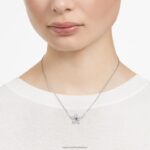 súprava stella zmiešané strihy, hviezdicové, modré, rhodiované B8ZNT408 Swarovski šperky - Image 2