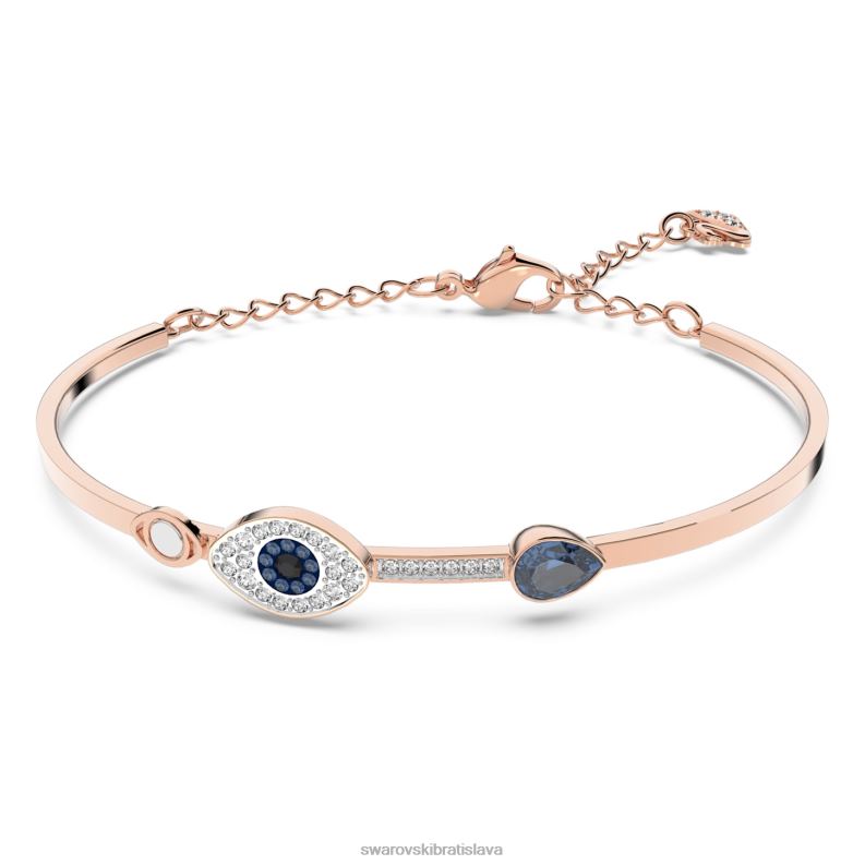 symbolicky_naramok_zle_oko_modra_zmiesana_kovova_povrchova_uprava_b8znt590_swarovski_sperky.jpg symbolický náramok zlé oko, modrá, zmiešaná kovová povrchová úprava B8ZNT590 Swarovski šperky - Image 1