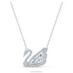 tanečný náhrdelník labuť labuť, biela, rhodiovaná B8ZNT79 Swarovski šperky