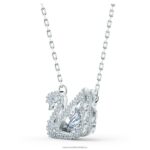 tanečný náhrdelník labuť labuť, biela, rhodiovaná B8ZNT79 Swarovski šperky - Image 4