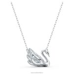 tanečný náhrdelník labuť labuť, biela, rhodiovaná B8ZNT79 Swarovski šperky - Image 5
