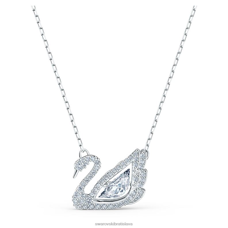 tanecny_nahrdelnik_labut_labut_biela_rhodiovana_b8znt79_swarovski_sperky.jpg tanečný náhrdelník labuť labuť, biela, rhodiovaná B8ZNT79 Swarovski šperky - Image 1