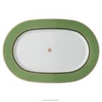tanierový tanier signum porcelán, zelená B8ZNT1739 Swarovski dekorácie