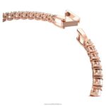 tenisový luxusný náramok okrúhly výbrus, biely, pozlátený ružovým zlatom B8ZNT573 Swarovski šperky - Image 4
