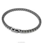 tenisový luxusný náramok okrúhly výbrus, sivý, ruténiový B8ZNT550 Swarovski šperky - Image 5