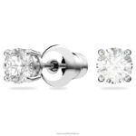 tenisový luxusný set okrúhly výbrus, biely, rhodiovaný B8ZNT412 Swarovski šperky - Image 7