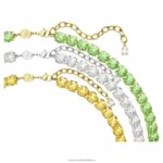tenisový náhrdelník matrix okrúhly strih, viacfarebný, povrchová úprava zmiešaný kov B8ZNT140 Swarovski šperky - Image 4