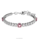 tenisový náramok matrix zmiešané rezy, ružové, rhodiované B8ZNT578 Swarovski šperky