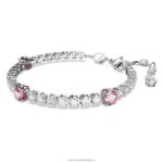 tenisový náramok matrix zmiešané rezy, ružové, rhodiované B8ZNT578 Swarovski šperky - Image 3