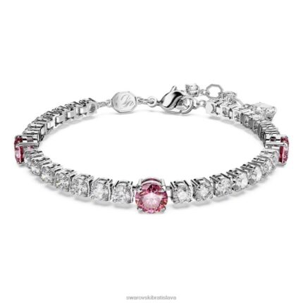 tenisový náramok matrix zmiešané rezy, ružové, rhodiované B8ZNT578 Swarovski šperky