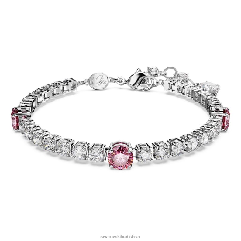 tenisovy_naramok_matrix_zmiesane_rezy_ruzove_rhodiovane_b8znt578_swarovski_sperky.jpg tenisový náramok matrix zmiešané rezy, ružové, rhodiované B8ZNT578 Swarovski šperky - Image 1