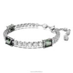 tenisový náramok matrix zmiešané rezy, zelené, rhodiované B8ZNT577 Swarovski šperky - Image 3