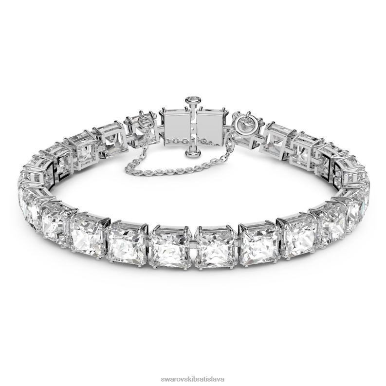 tisicrocia_naramok_hranaty_rez_biela_rhodiovana_b8znt555_swarovski_sperky.jpg tisícročia náramok hranatý rez, biela, rhodiovaná B8ZNT555 Swarovski šperky - Image 1
