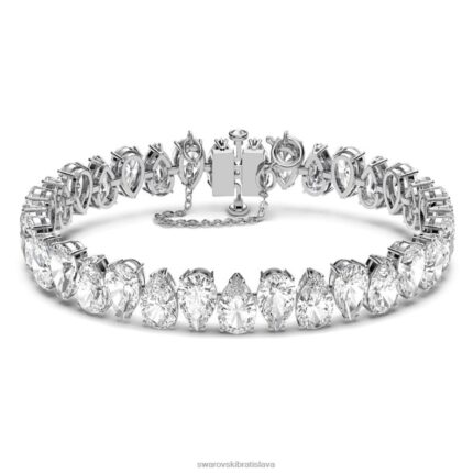 tisícročia náramok hruškový rez, biely, rhodiovaný B8ZNT586 Swarovski šperky