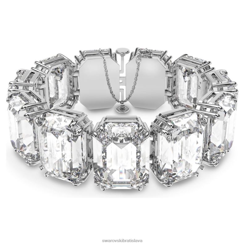 tisícročia náramok nadrozmerné kryštály, osemhranný brus, biele, rhodiované B8ZNT557 Swarovski šperky - Image 1