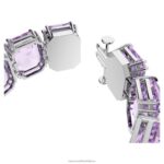 tisícročia náramok nadrozmerné kryštály, osemhranný brus, fialové, rhodiované B8ZNT563 Swarovski šperky - Image 4