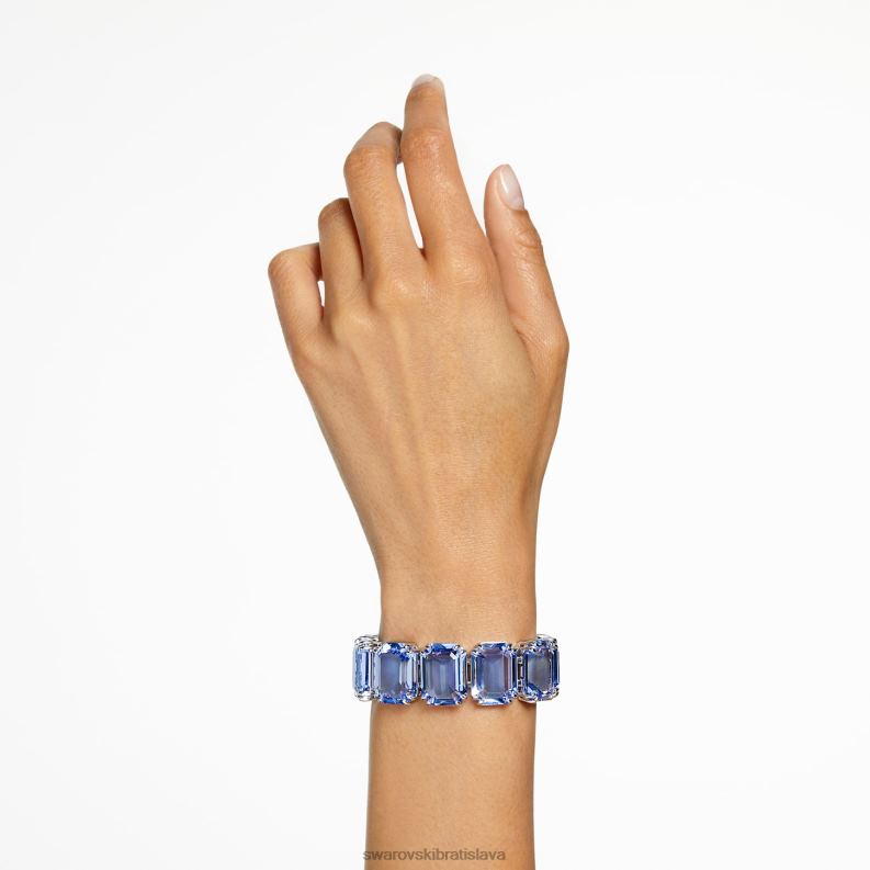tisícročia náramok nadrozmerné kryštály, osemhranný výbrus, modré, rhodiované B8ZNT564 Swarovski šperky - Image 2