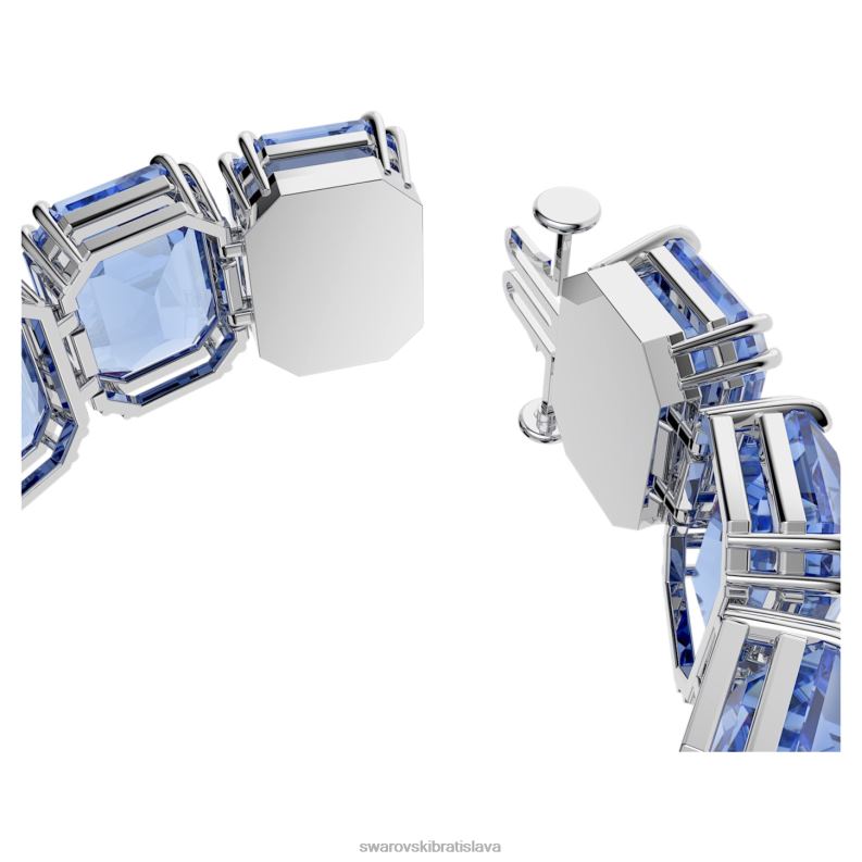tisícročia náramok nadrozmerné kryštály, osemhranný výbrus, modré, rhodiované B8ZNT564 Swarovski šperky - Image 4