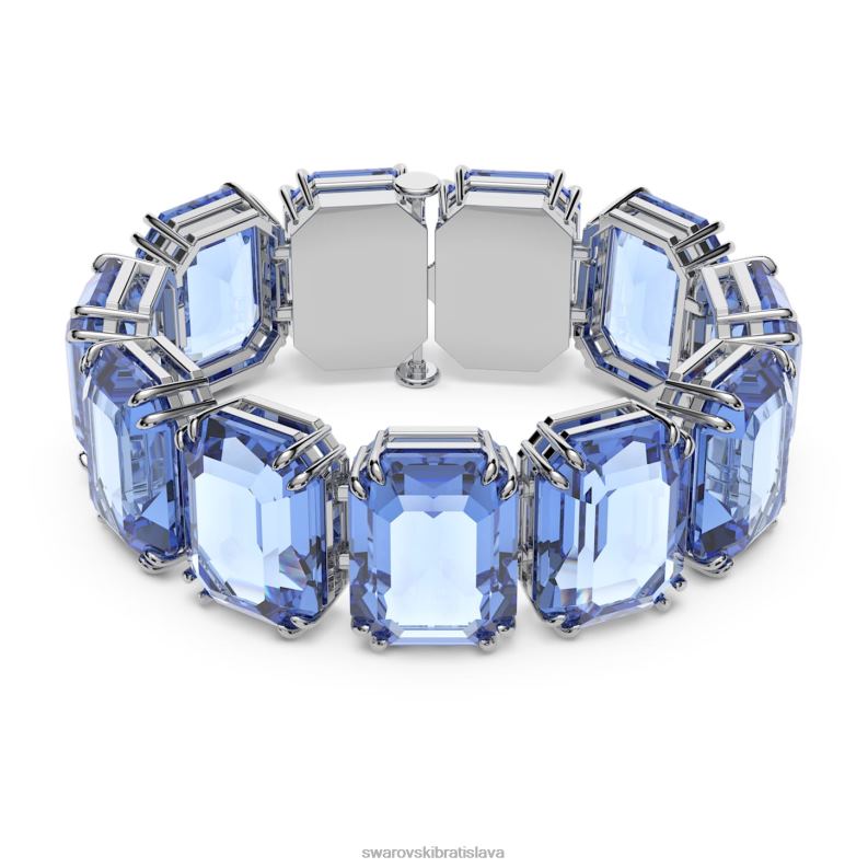 tisicrocia_naramok_nadrozmerne_krystaly_osemhranny_vybrus_modre_rhodiovane_b8znt564_swarovski_sperky.jpg tisícročia náramok nadrozmerné kryštály, osemhranný výbrus, modré, rhodiované B8ZNT564 Swarovski šperky - Image 1