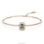tisícročia náramok osemhranný rez, dlažba, zelená, pozlátená ružovým zlatom B8ZNT523 Swarovski šperky